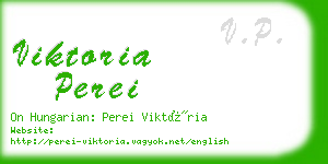 viktoria perei business card